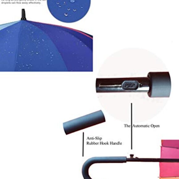 Variety To Go Rainbow Umbrella, Rainbow Umbrella Large, Compact, Windproof, Auto - Picture 8 of 10